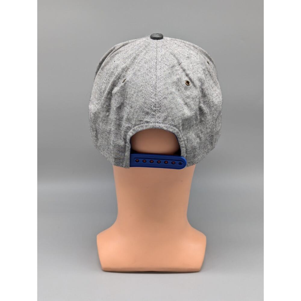 Zephyr Kansas KU Jayhawks Heathered Gray Embroidered Snapback Hat Cap - Picture 4 of 10